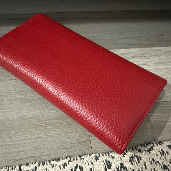 Gucci Red Icon Leather Wallet - Picture 4 of 7
